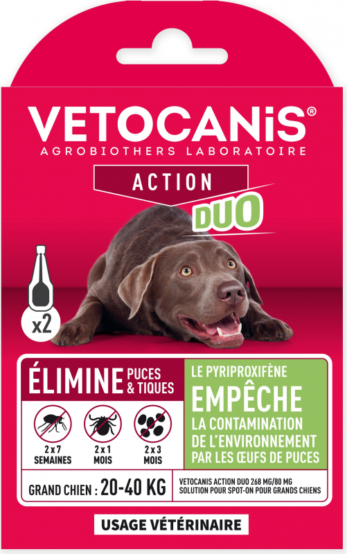 VETOCANIS Action Duo Spot on, Antiparasitaires pour grand chien