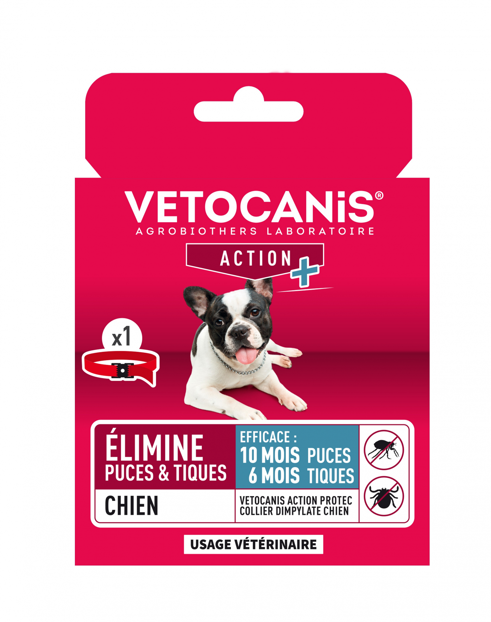 VETOCANIS ACTION PLUS 10 Monate Schädlingsbekämpfungshalsband für kleine Hunde