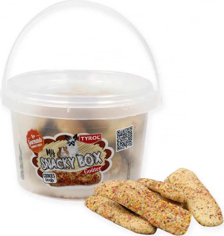 TYROL Friandises à ronger pour Lapin et Rongeur Cookies aux Oeufs My Snacky BOX 120g