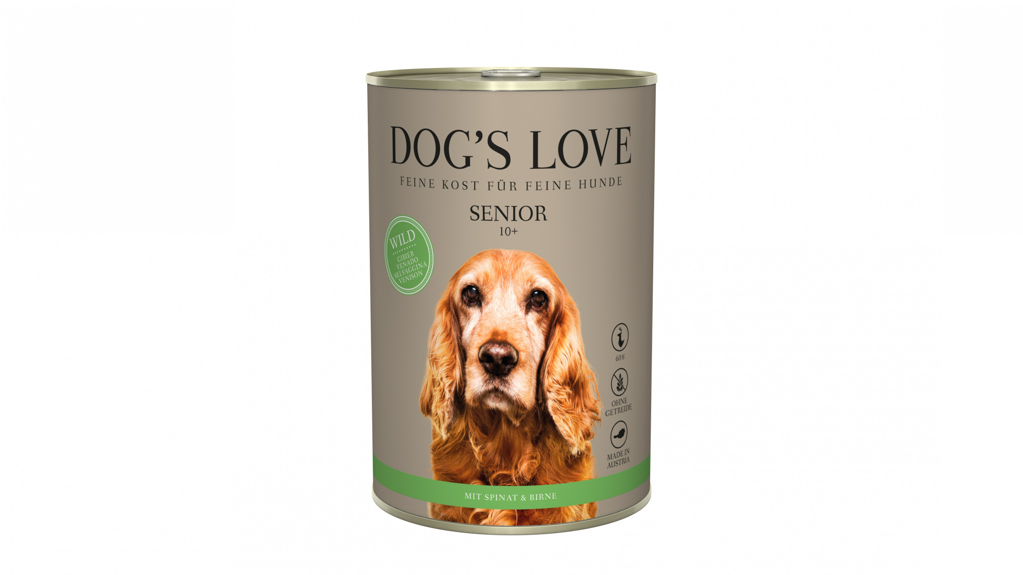 Paté Dog's Love per cani anziani alla Selvaggina