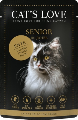CAT'S LOVE Comida húmeda natural para gatos Senior
