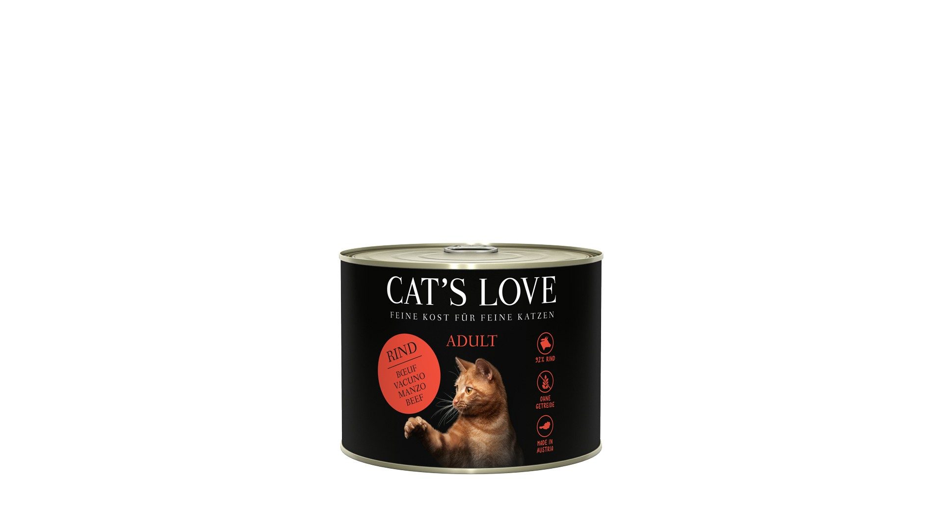 Pâtée CAT'S LOVE Repas complet pour chats adultes - 6 saveurs au choix