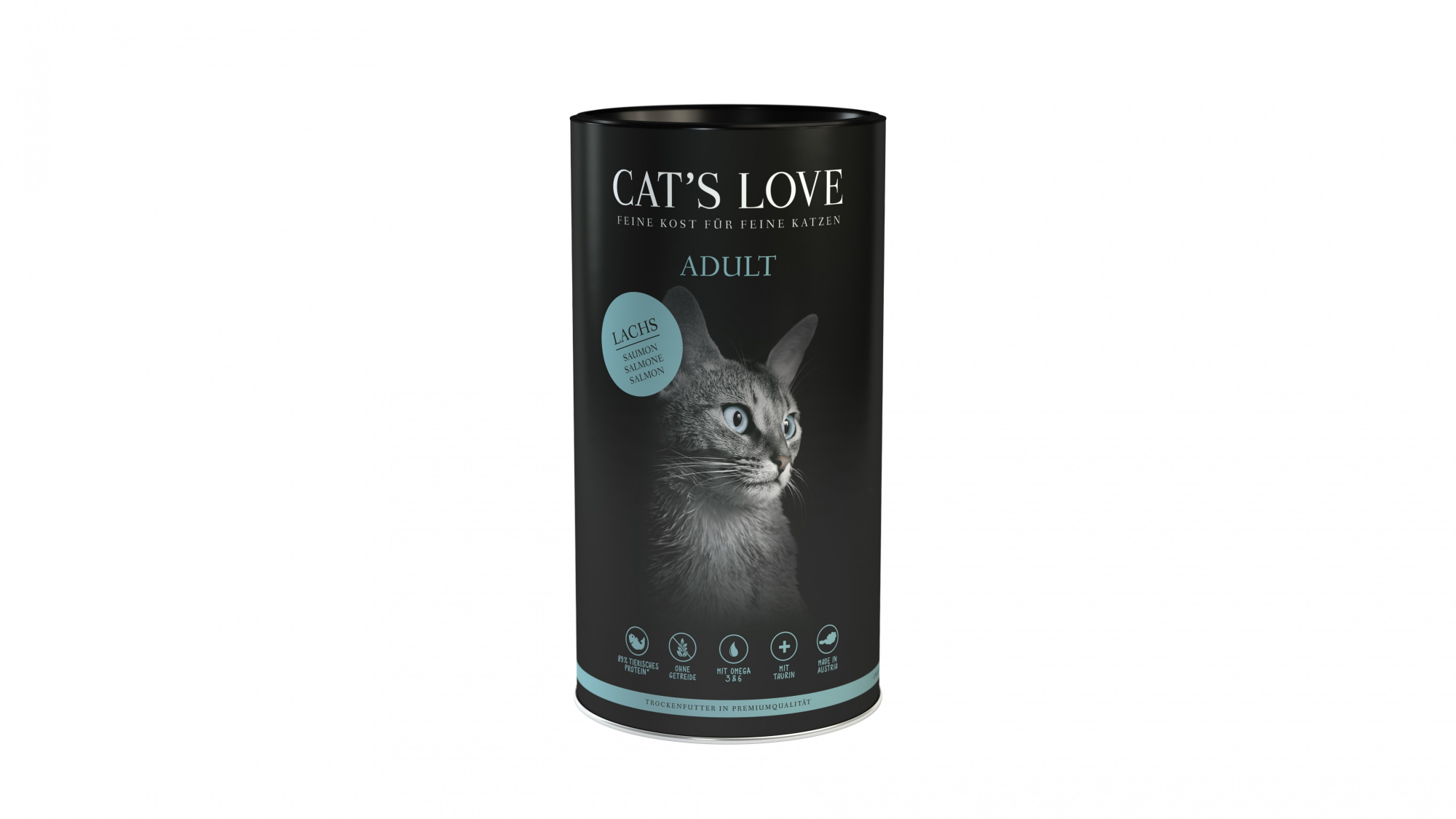 CAT'S LOVE Trockenfutter mit Lachs für erwachsene Katzen