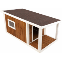 Niche pour chien à toit plat avec terrasse Zolia Nordic - 3 tailles disponibles