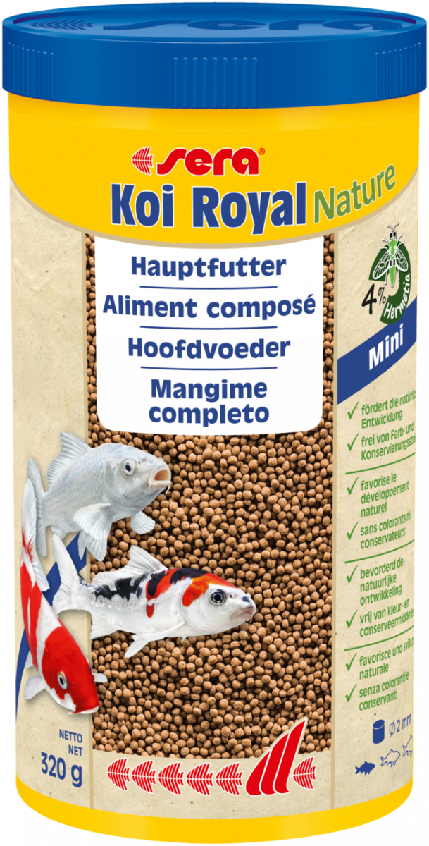 Sera Koi Royal Nature Mini cibo in granuli