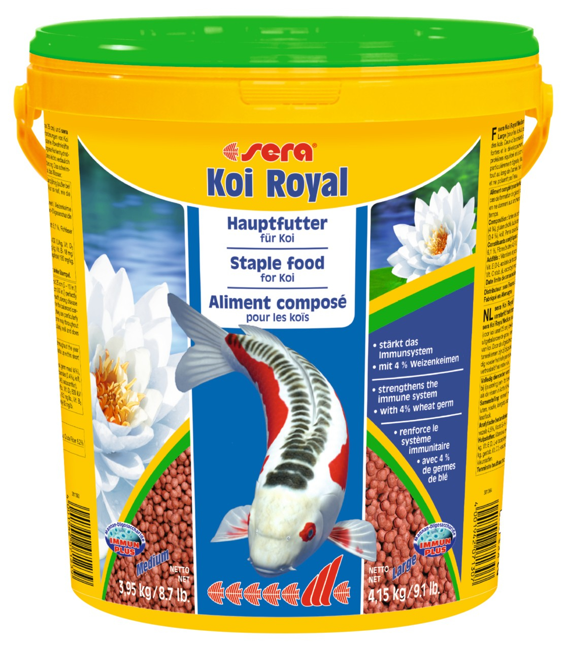 Sera Koi Royal Medium - Alimento base para kois de 12 a 25 cm