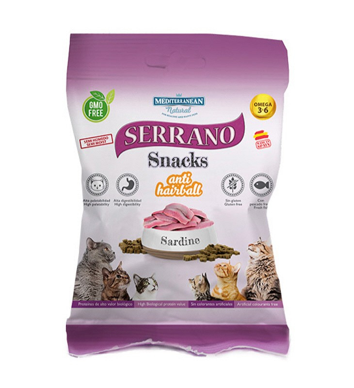 Serrano Snack Anti Hairball pour chat