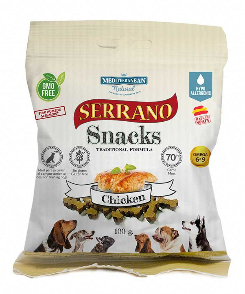 Serrano snacks huesitos de pollo para perros