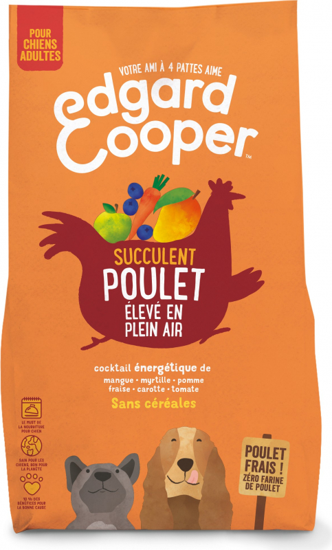 Edgard & Cooper Poulet frais Sans Céréales pour chien Adulte