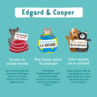 Edgard & Cooper Barquette Alléchants Saumon et Truite fraîche pour chien Adulte