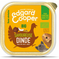 Edgard & Cooper Barquette Pâtée Dinde fraîche Biologique pour chien Adulte