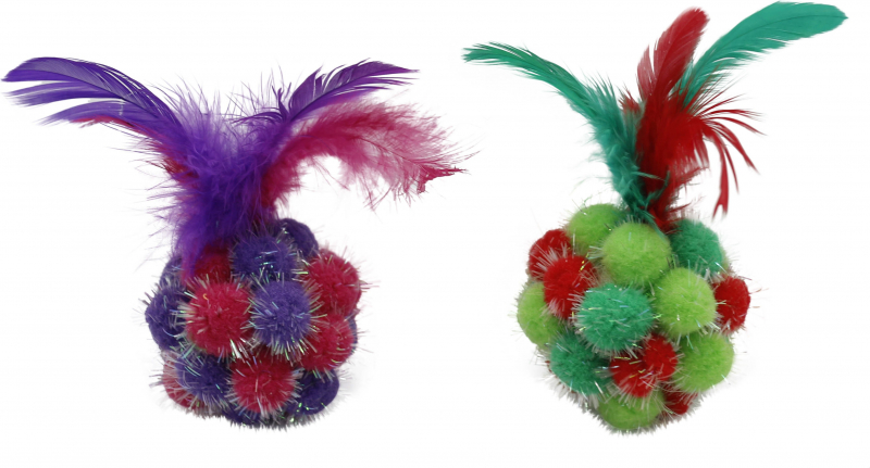 Brinquedo de gato multi-bolas 2 cores
