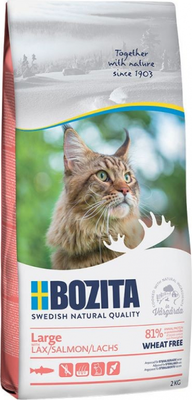 BOZITA Cat Large Sans Blé au Saumon pour chat