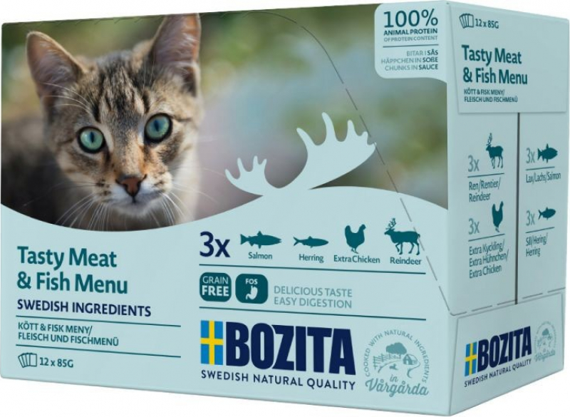 BOZITA Cat Multibox Carne & Pescado