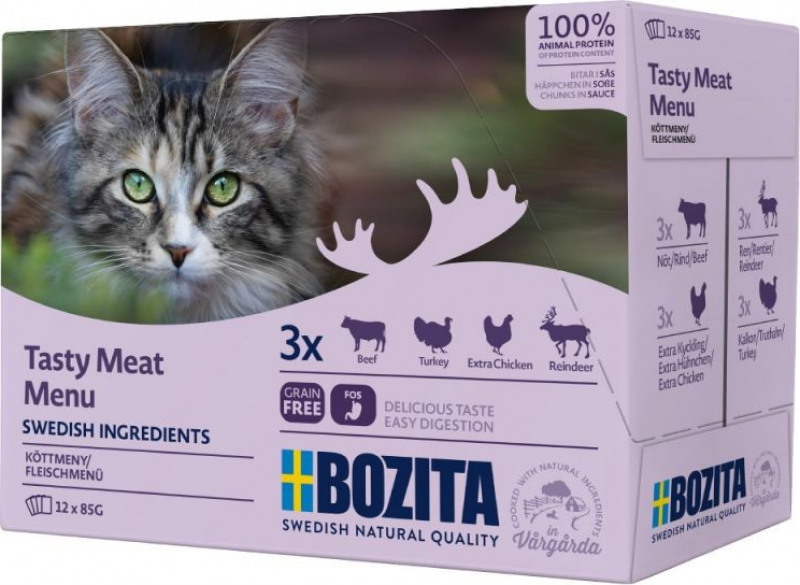 BOZITA Cat Multibox Tasty meat menu