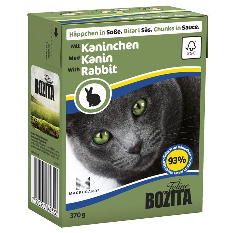 BOZITA Cat Boite en sauce apéritif pour chat - Plusieurs saveurs
