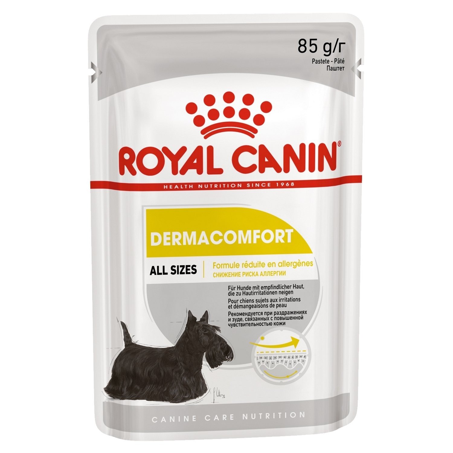 Royal Canin Sachet fraîcheur Dermacomfort mousse pour Chien Sensible