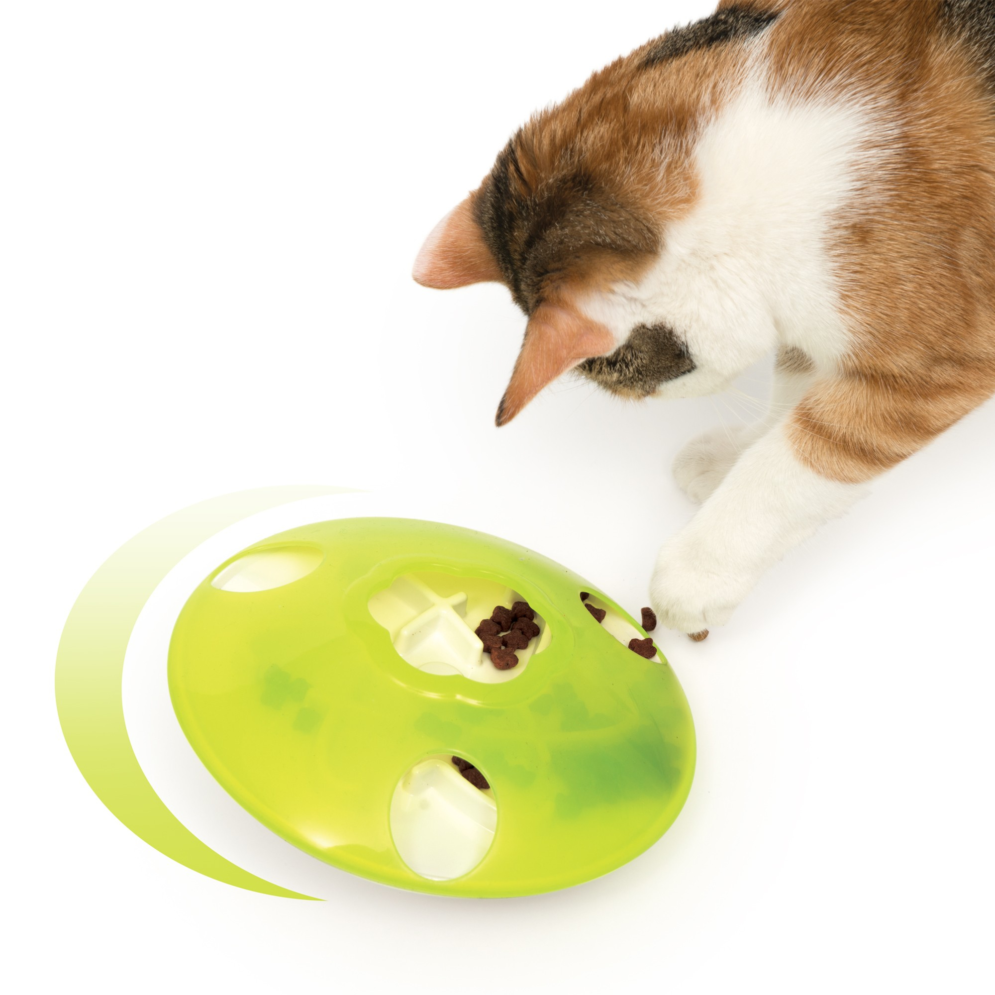 Pião de gluseimas anti-gloutão para gato Treat Spinner Cat It Play