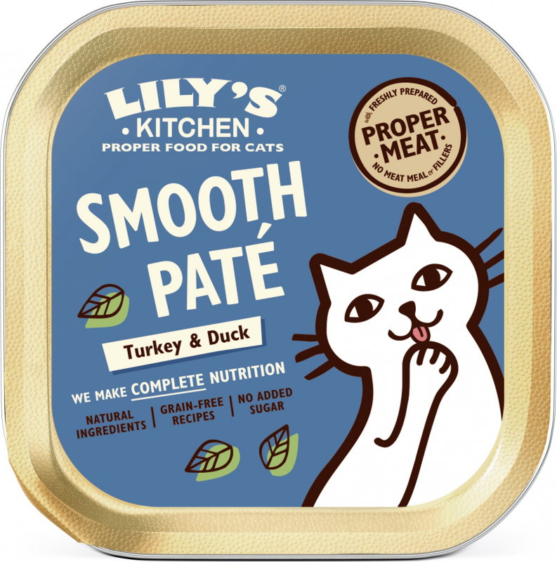 LILY'S KITCHEN Alimento húmido de peru e pato para gato