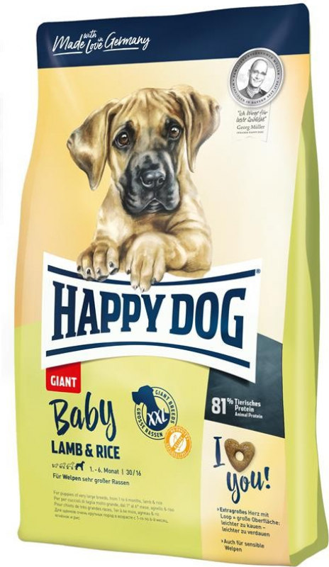 Happy Dog Supreme Baby Giant Welpentrockenfutter mit Lamm & Reis