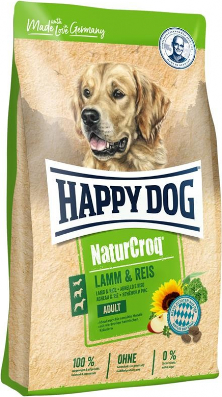 Happy Dog NaturCroq Agneau & Riz pour chien adulte sensible