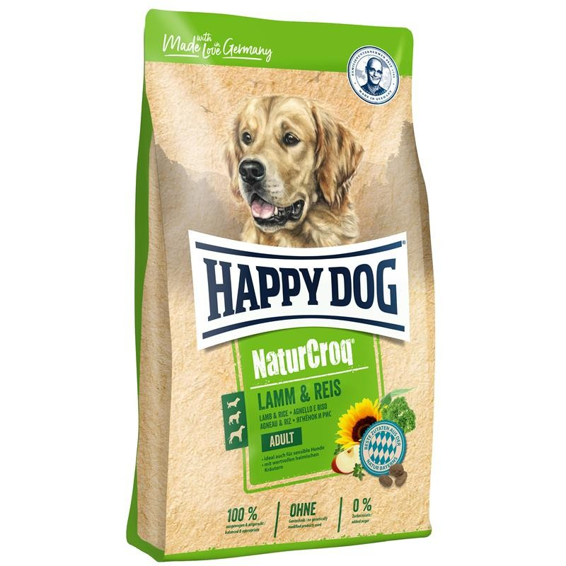 Happy Dog NaturCroq mit Lamm & Reis für empfindliche Hunde