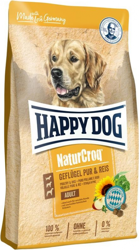 Happy Dog NaturCroq Volaille & Riz pour chien adulte