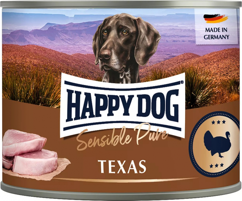 Happy Dog Nassfutter mit 100% Pute für erwachsene Hunde