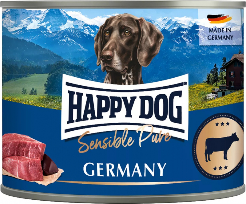 Pâtée Happy Dog Sensible Pure Germany - Pure Bœuf pour chien adulte