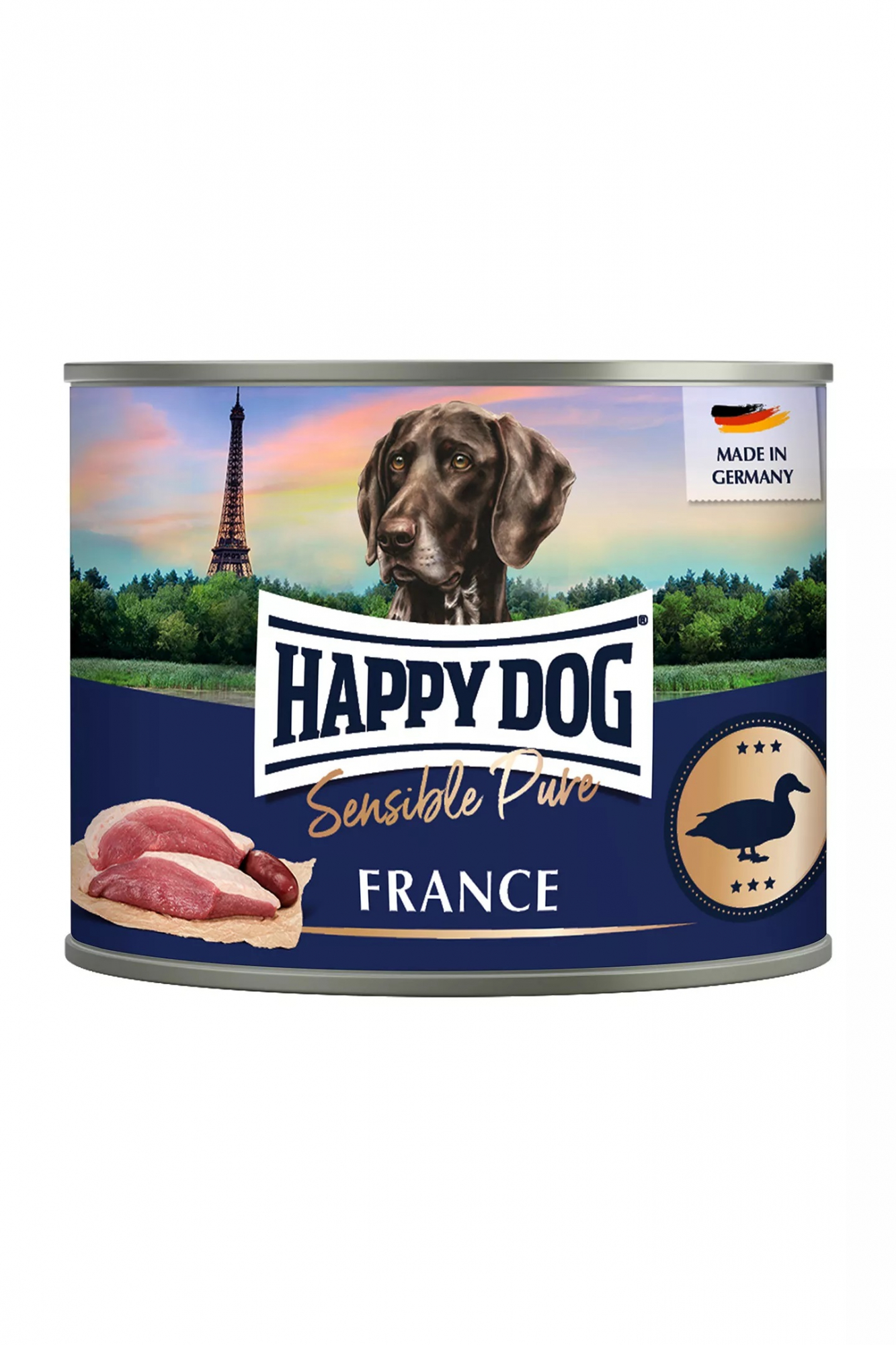 Happy Dog Nassfutter mit 100% Ente für erwachsene Hunde