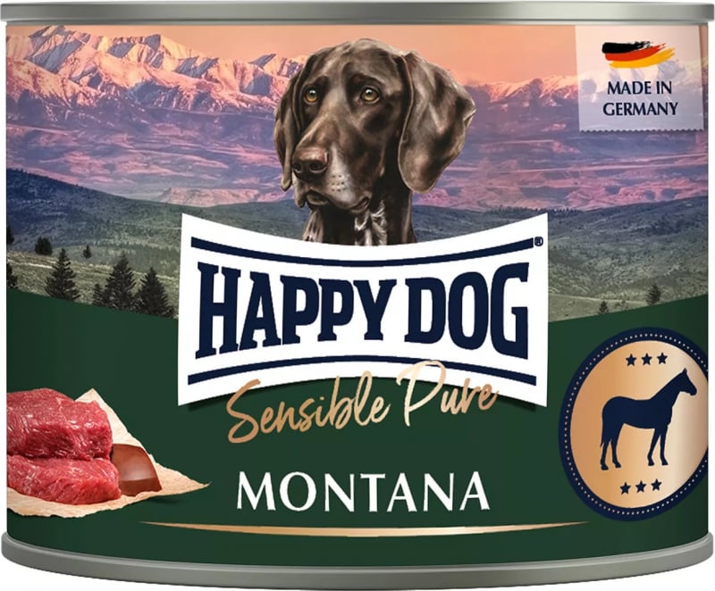 Pâtée Happy Dog Sensible Pure Montana - Pure Cheval pour chien adulte