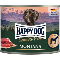 Pâtée Happy Dog Sensible Pure Montana - Pure Cheval pour chien adulte