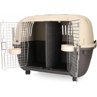 Cage de transport avec roulettes et séparateur pour chien Zolia Bonnie - Conforme aux normes IATA