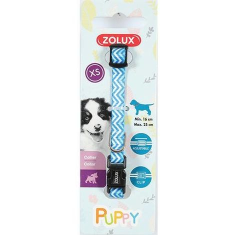 Puppy Pixie Verstellbares Welpen - Nylonhalsband - blau