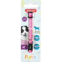 Collier nylon réglable chiot Puppy Pixie - rose