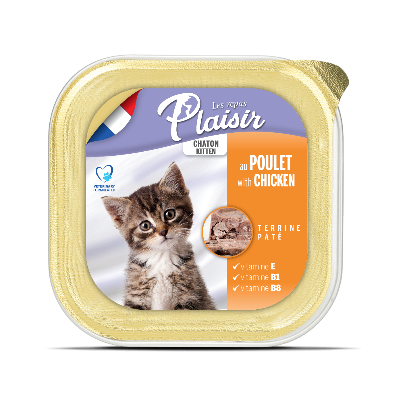 Repas Plaisir Pollo y leche tarrina para gatitos