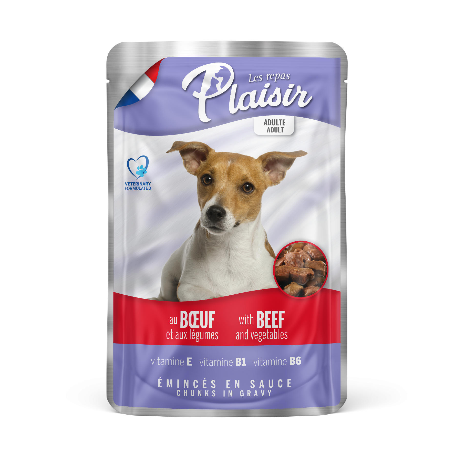 Repas Plaisir Sobres en salsa para perros - 2 recetas para escoger