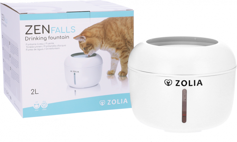 Zolia Zen Falls - 2L - Fontaine à eau pour chat et petit chien