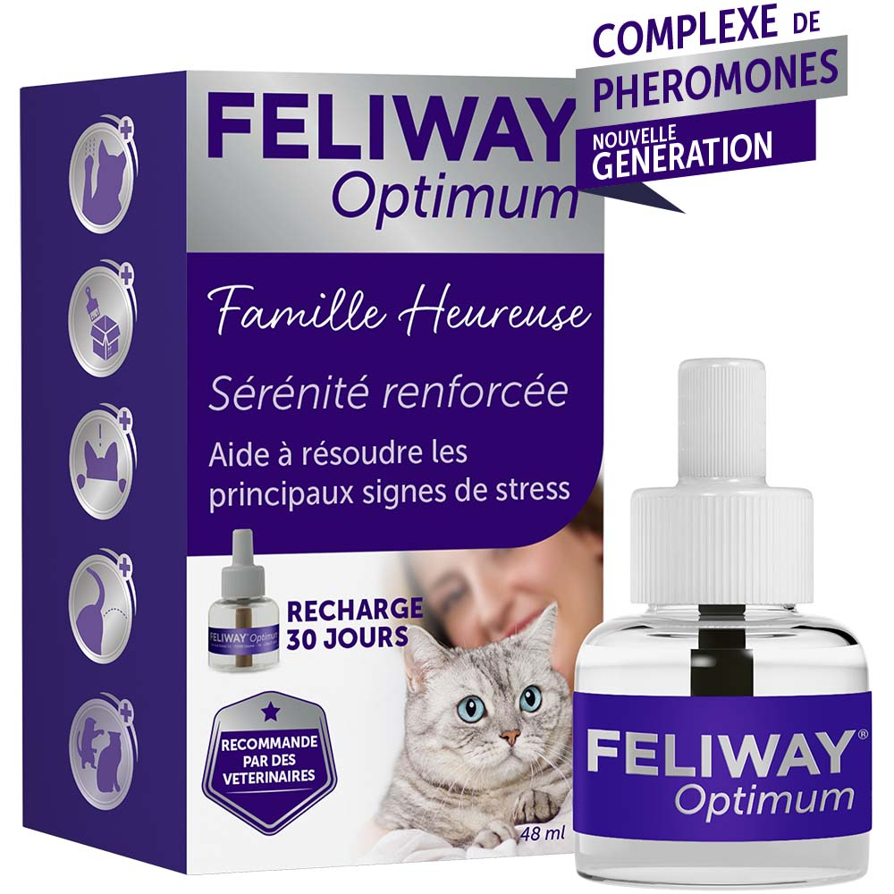 Recarga Feliway Optimum 30 dias - Difusor anti-stress para gato