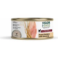 VIGOR & SAGE Aliment humide Poulet Ginseng pour chien adulte 