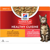 Hill's Science Plan Healthy Cuisine Sterilised Cat Adult Estofado de pollo / salmón para gatos