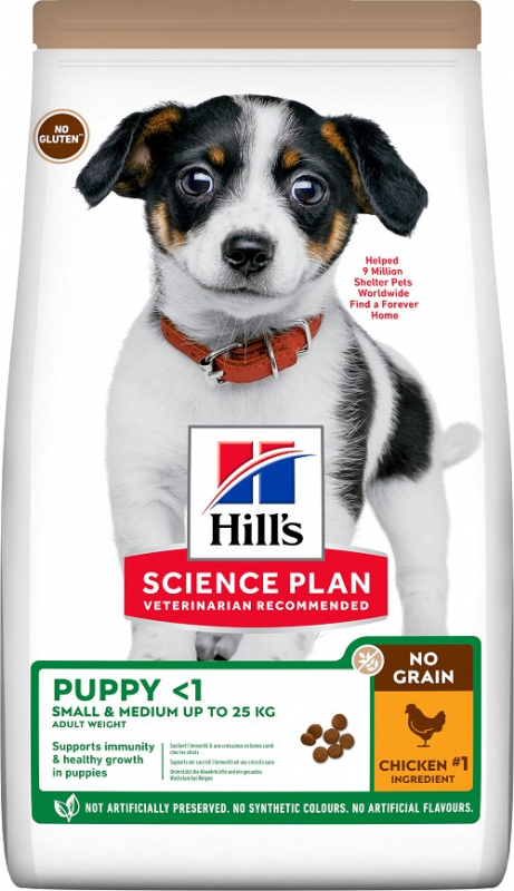 Hill's Science Plan NO GRAIN Puppy croquettes au poulet pour chiot