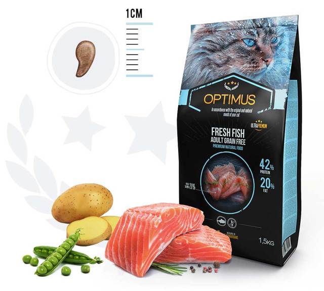 optimus fresh fish pienso para gatos ingredientes