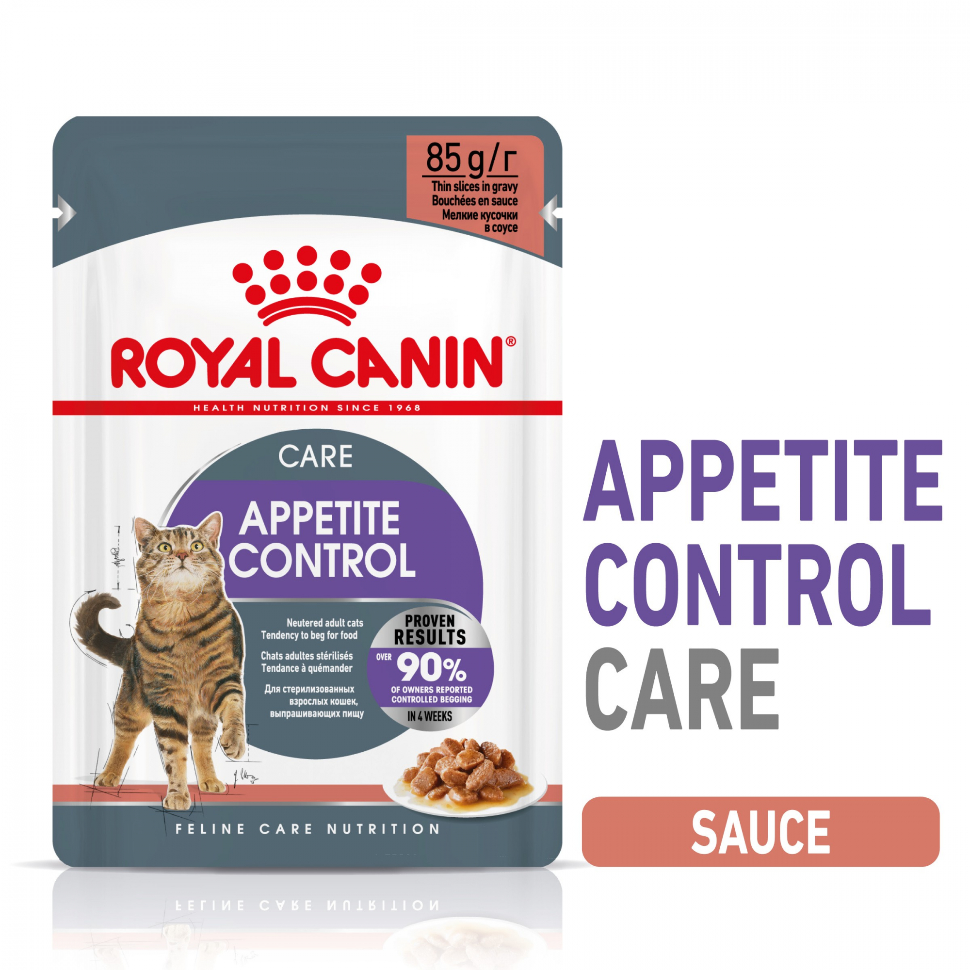 Royal Canin Appetite Control Care Saquetas Frescas em Molho de Controlo do Apetite para gatos esterilisados