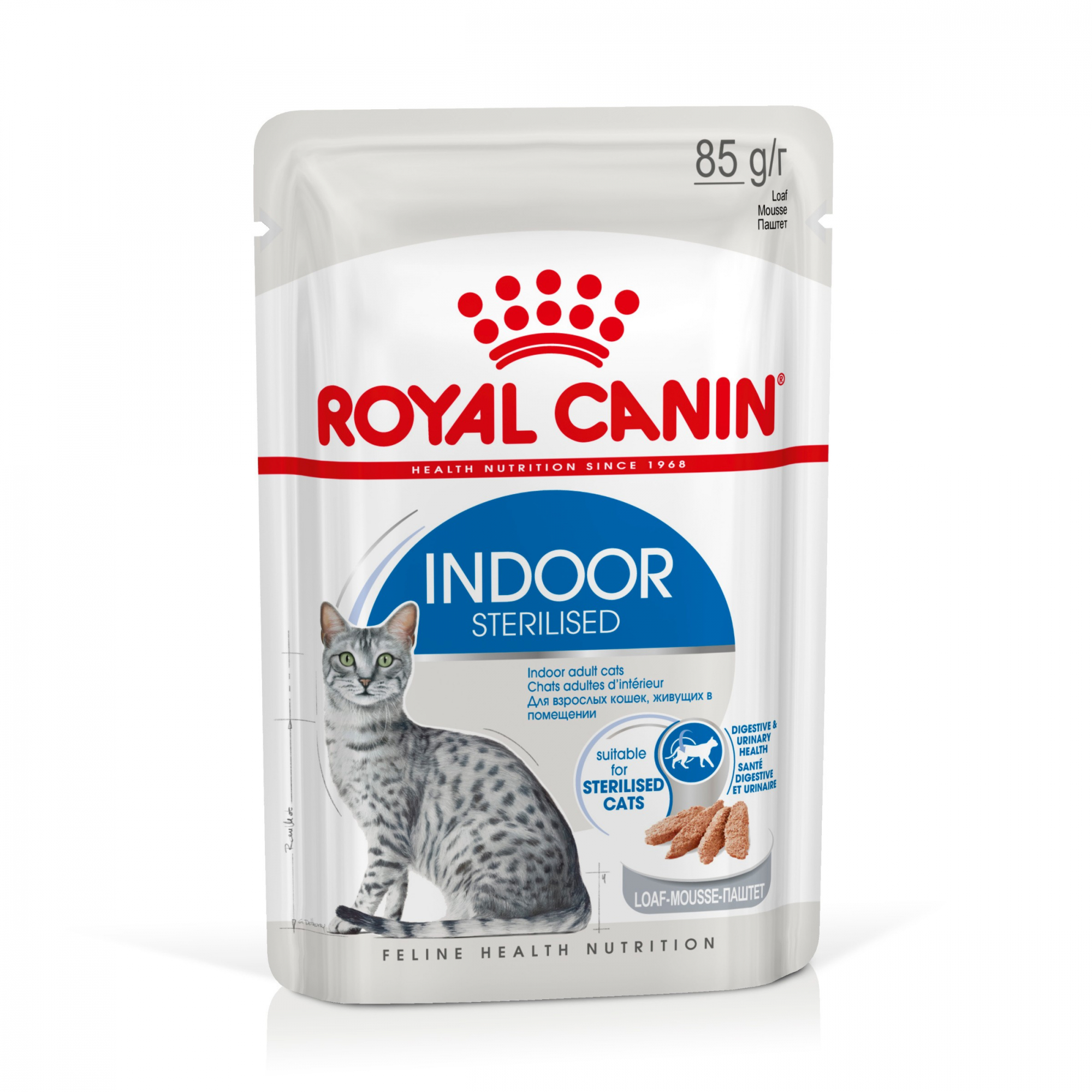 Royal Canin Sobres individuales Mousse INDOOR para gato de interior esterilizado