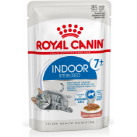 Royal Canin INDOOR 7+ Bouchées en sauce pour chat d'intérieur stérilisé de plus de 7 ans 