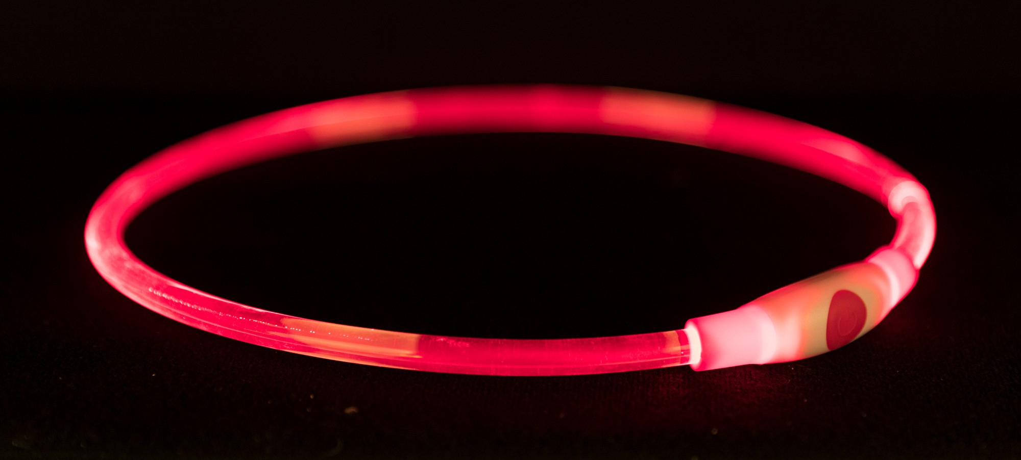 Leuchtendes Blitz-Halsband USB rot
