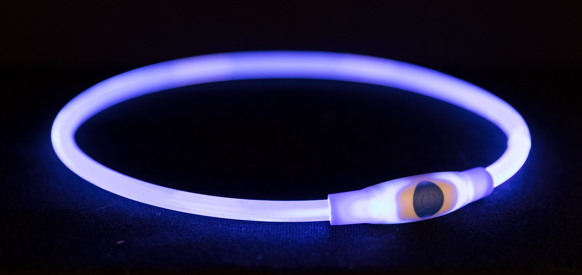 Blitzlichthalsband USB blau