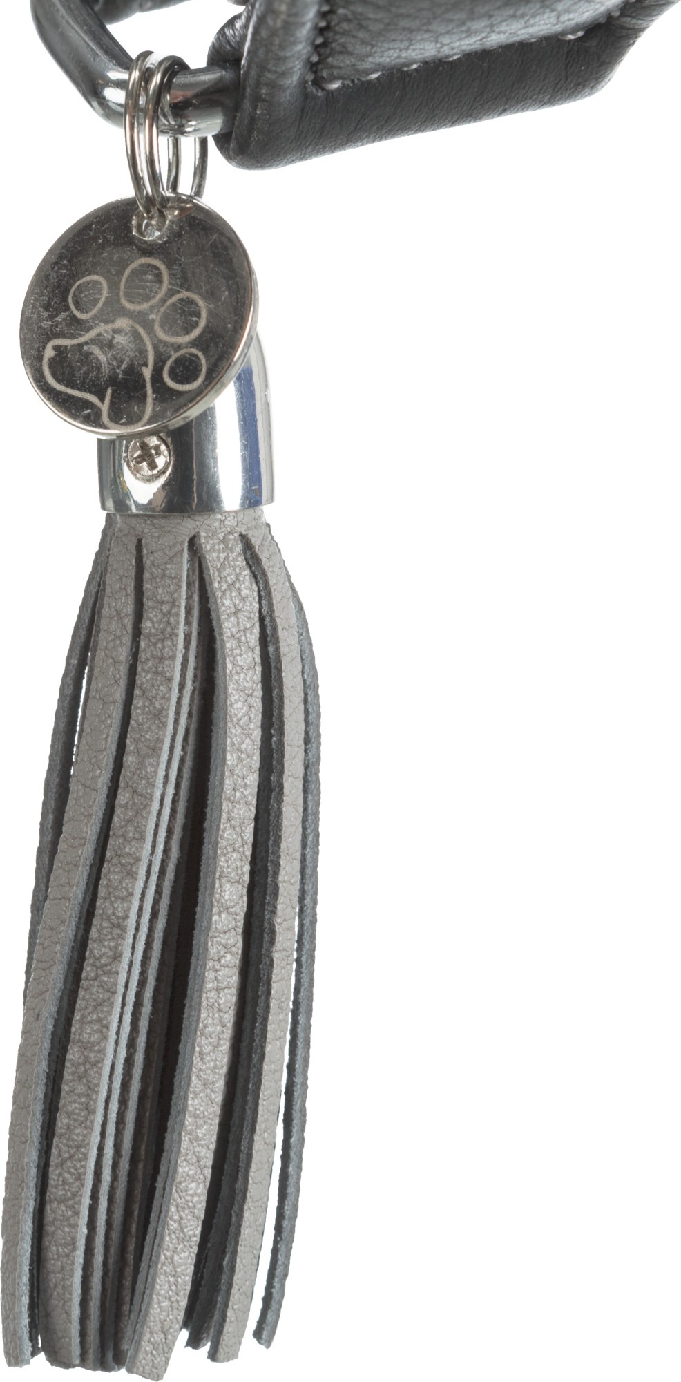 Halsband Comfort voor windhonden, zwart en grijs, Active