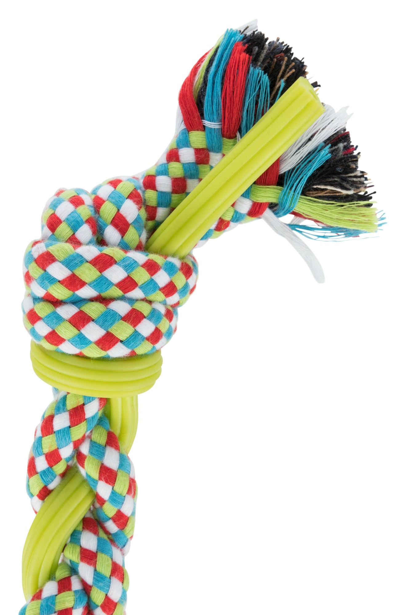 Brinquedo de cordas multicoloridas para cães